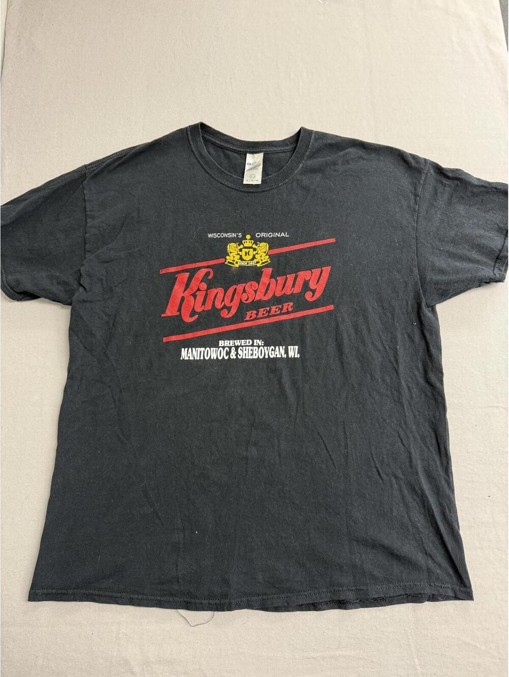 Kingsbury Beer T-shirt Brewed in Wiscons in Manitowoc XL